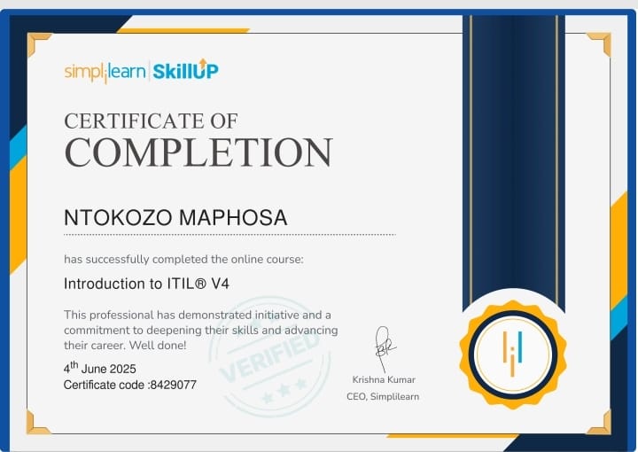 ITIL Introduction V4